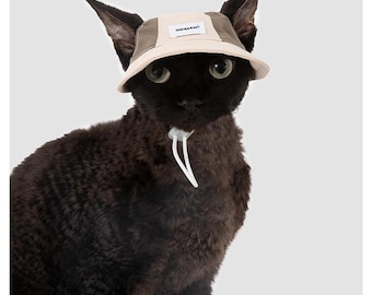 Lightweight Cat Sun Hat, Pet Sun Visor for Cats and Small Dogs, Adjustable Outdoor Hat, Cute Cat Walking Accessory, Pet Travel Hat