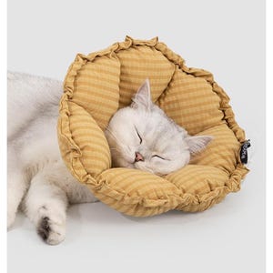 Daisy Flower Pet Recovery Collar: Soft Protective Cone for Cats & Small Dogs