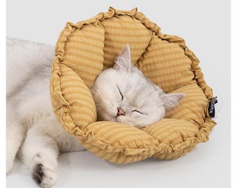 Daisy Flower Pet Recovery Collar: Soft Protective Cone for Cats & Small Dogs