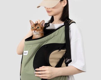 Zaino per il trasporto frontale degli animali domestici: borsa da