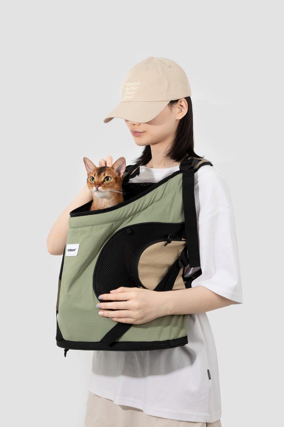 Front Facing Pet Carrier Backpack: Dog & Cat Travel Pouch