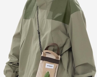 Durable Nylon Poop Bag Holder with Adjustable Shoulder Strap | Wide-Opening Design for Easy Access
