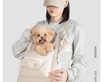 Soft Front Pet Carrier Backpack: Breathable Travel Bag for Small Dogs & Cats