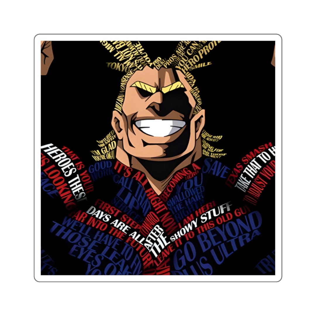 MHA Square Sticker | Anime [ 4 Size ] - Etsy
