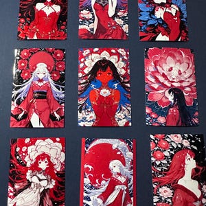 Adesivos de anime Whanime VERMELHO