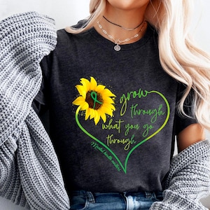 T-shirt tournesol de sensibilisation à la santé mentale : cadeau inspirant pour prendre soin de soi