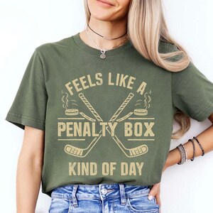 T-shirt de hockey Penalty Box : cadeau amusant pour joueur de hockey image 2