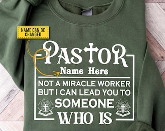 Customizable Pastor Sweatshirt: Faith Gift Pullover