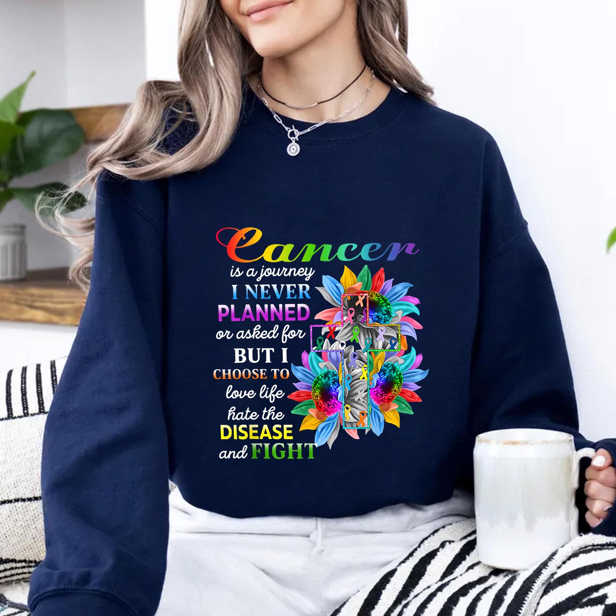 Cancer is a Journey I Never Planned T-shirt - Inspirational Cancer ...