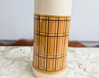 Termo Aladdin vintage de los años 70, 10 oz, botella de plástico con aislamiento, estilo retro de mediados de siglo.