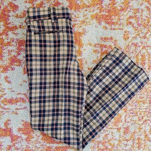 70s Plaid Pants - Etsy
