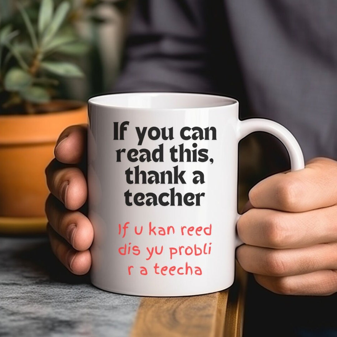 Funny High School Teacher Gift Hot Cocoa Mug for the Best Teacher Ever