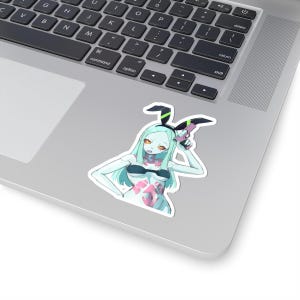 Cyberpunk Rebecca Bunny Girl Sticker | Gore Anime Decal image 4