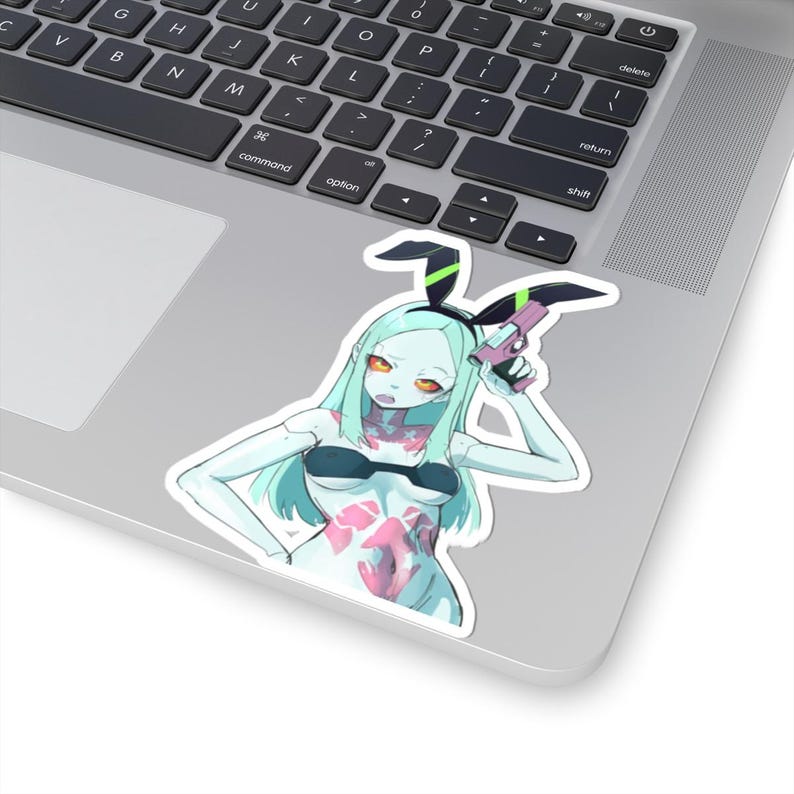 Cyberpunk Rebecca Bunny Girl Sticker | Gore Anime Decal image 5