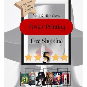 Custom Poster Printing Service – Print Your Own Designs on High-Quality Paper – Personalized Wall Art & Photo Prints.