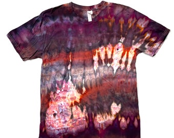 Ice Dyed Organic Cotton T Shirt- L