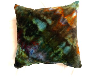 Ice Dyed Velvet Throw Pillow Cover