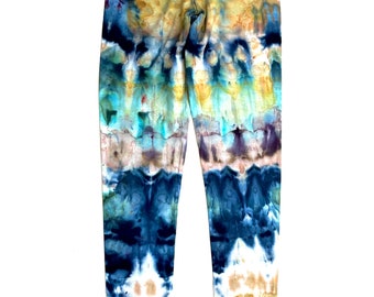 Small Ice Dyed Hemp/Organic Cotton Leggings