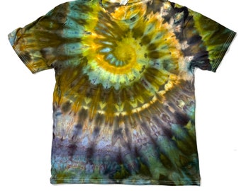 Ice Dyed Organic Cotton Unisex Tee- XL