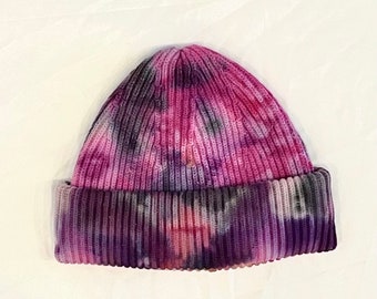 Ice Dyed Organic Cotton Beanie