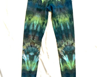 Medium Ice Dyed Hemp/Organic Cotton Leggings