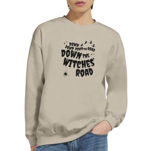 Witches&#39; Road - Black Writing - Classic Unisex Crewneck Sweatshirt | Gildan® 18000