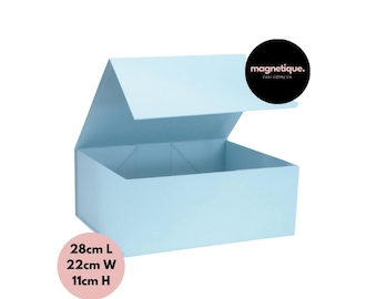 Baby Blue Magnetic Gift Box: Luxe Wedding Birthday Box (28x22x11cm)