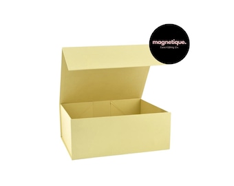 Magnolia Yellow Magnetic Gift Box: Luxe Keepsake Box (20x16x8 cm)