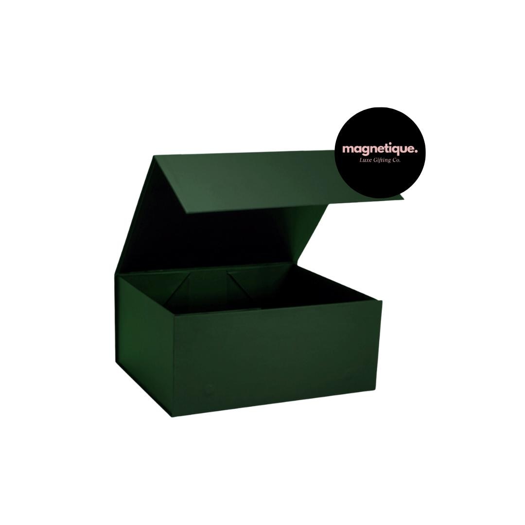 Forest Green Magnetic Gift Box: Small Luxe Keepsake Box