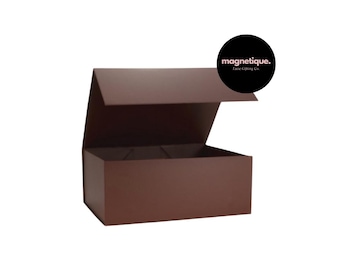 Rich Brown Magnetic Gift Box: Small Luxe Keepsake Box