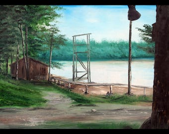 Crystal Lake Framed Poster