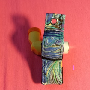 multi color blue green brown yellow purple designs inhaler case