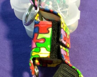 colorful puzzles design inhaler case
