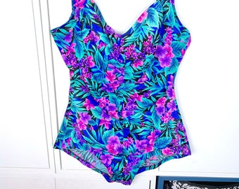 Vintage Maxine of Hollywood Swimsuit sz L/XL