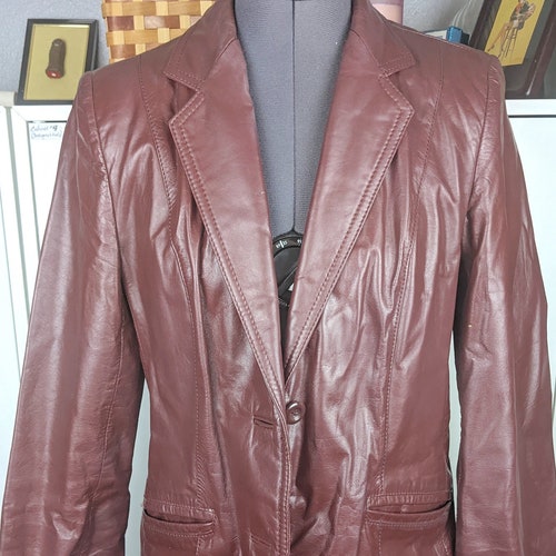 1970's Tibor Leather Jacket sz shops S/M