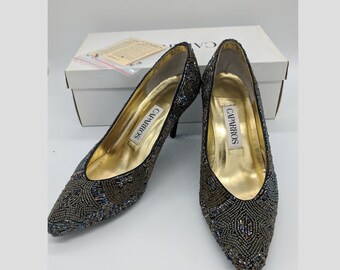 caparros beaded shoes