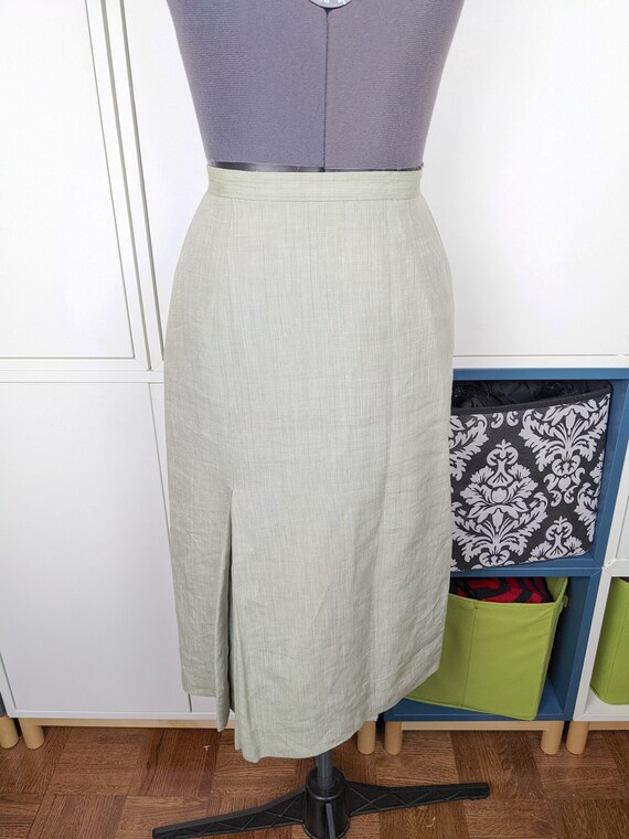 1970's Linen Suit Skirt sz XS/S - image 1