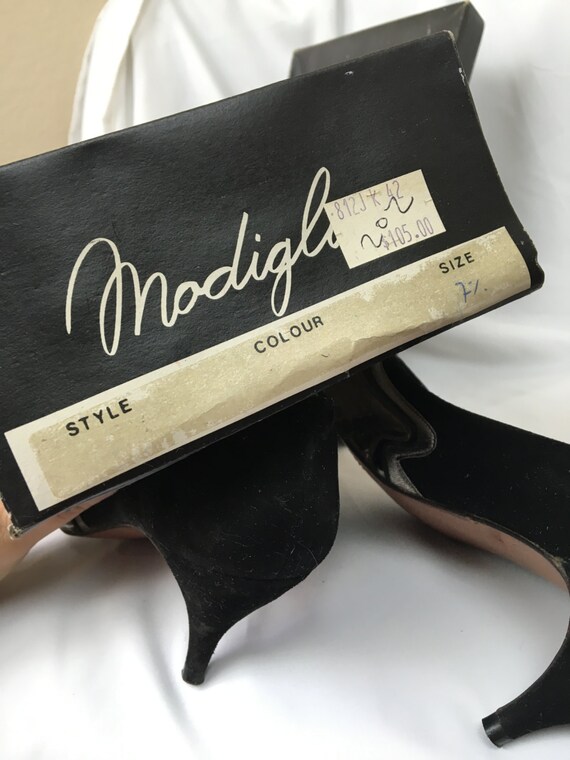 1980's Modigliani Suede Pumps sz 7.5 - image 4