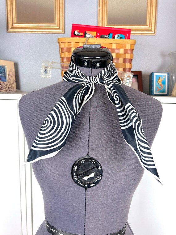 1960's Swirl Print Scarf - image 1