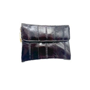 Mini cartera de piel de anguila de los años 70