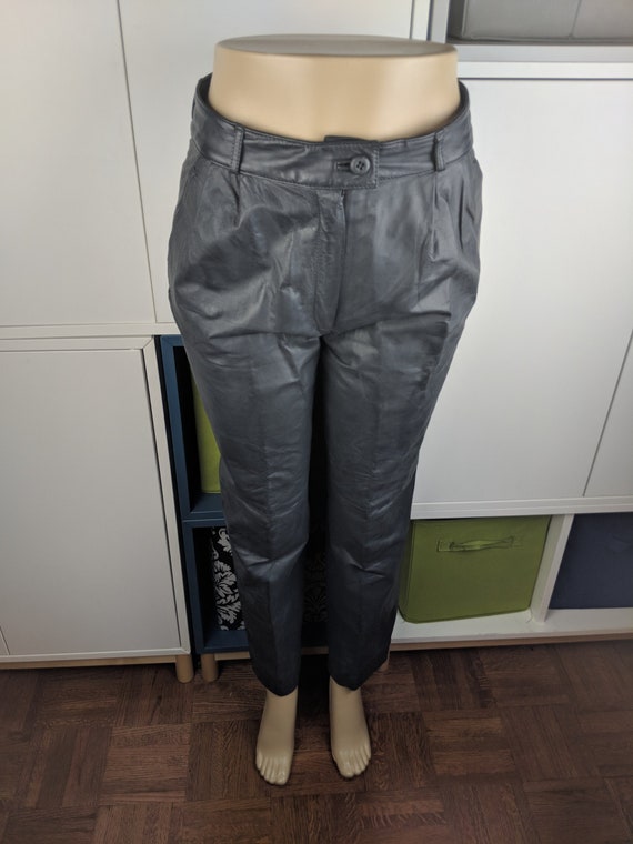 80's German Leather Pants sz S Gem