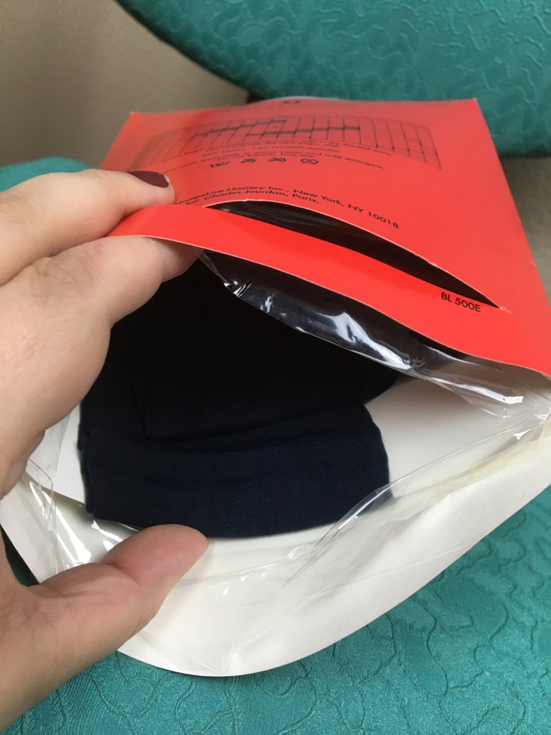 Deadstock vintage Charles Jourdan navy tights sz A smmed