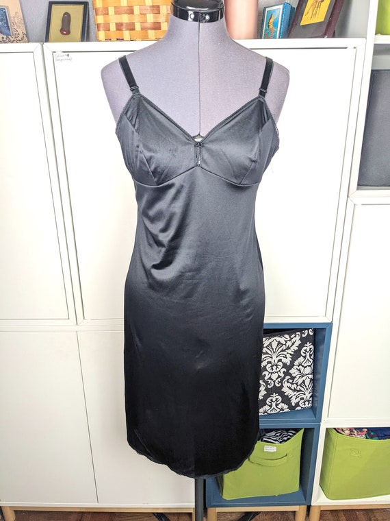 1960’s Black Full Slip sz XS-M - image 2