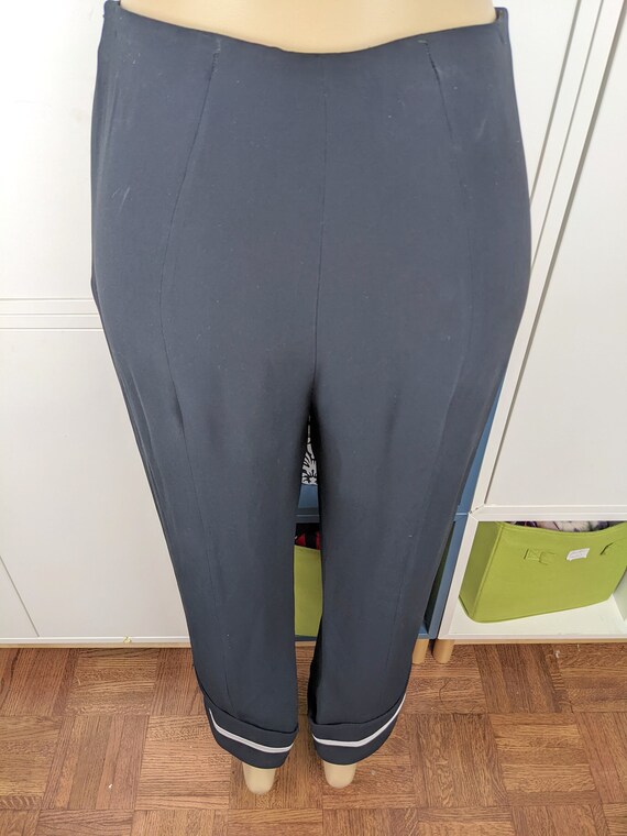 Giorgio Armani Black Label Silk Trousers sz XS/S - image 3