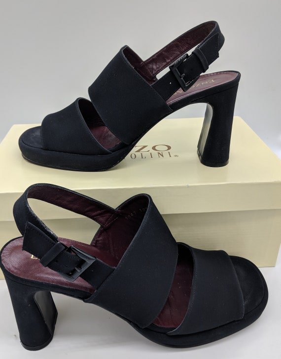 90's Enzo Angiolini black heels sz 8 | Etsy
