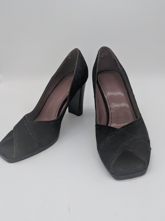 1990's VOZ Black Suede Pumps sz 7