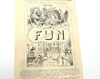 1891 Fun Illustrated Ad
