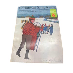 Christmas Sing Along Music Book - 1960