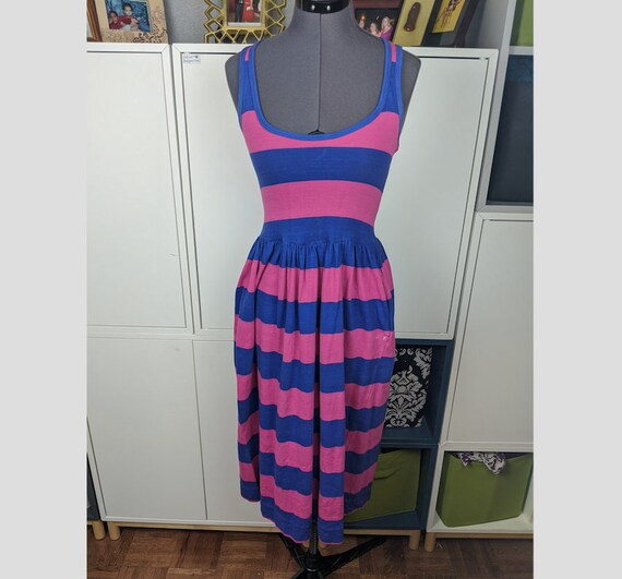 1970’s Laura Ashley Striped Dress sz S