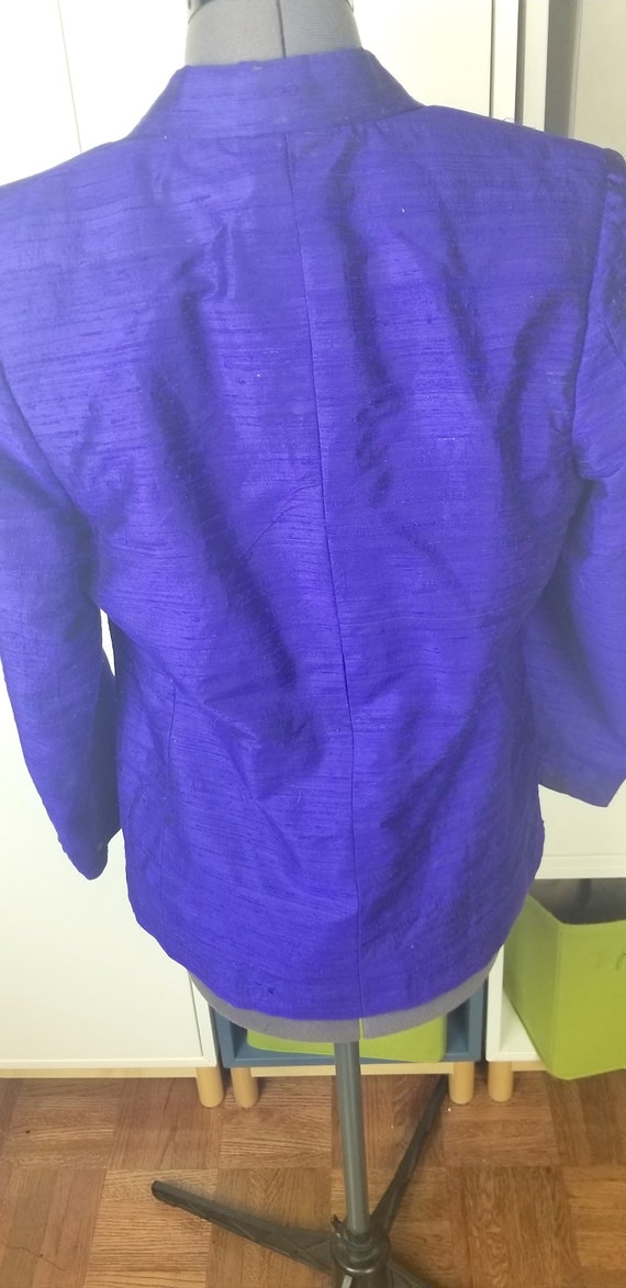 1950's Purple Raw Silk Blazer sz S/M - image 5